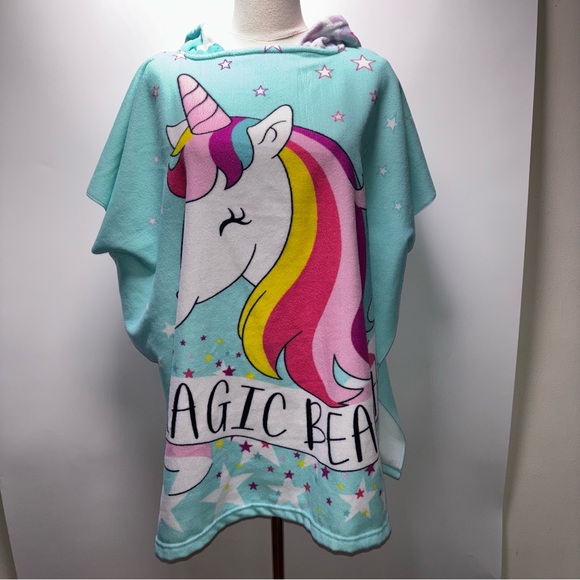 Sunsations Kid’s Unicorn “Magic Beach” Poncho Towel - Picture 1 of 5